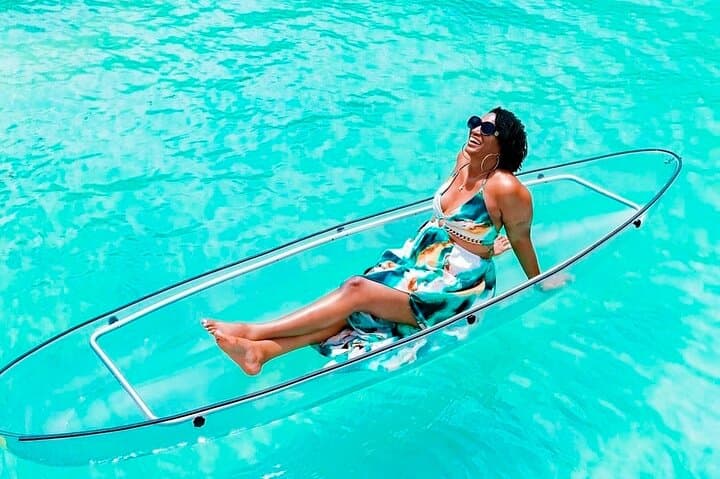 Transparent Kayak Photography in Punta Cana — Private Beach Photoshoots photo 3