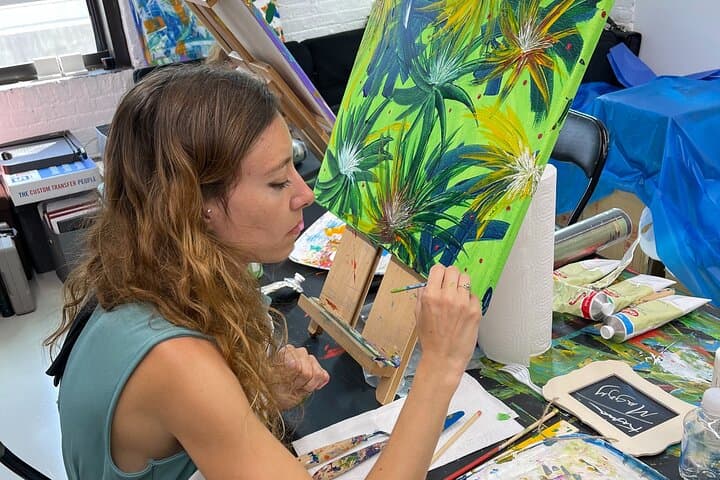 Bronx Palette Knife Abstract Painting Workshop — Small Group NYC Class photo 2