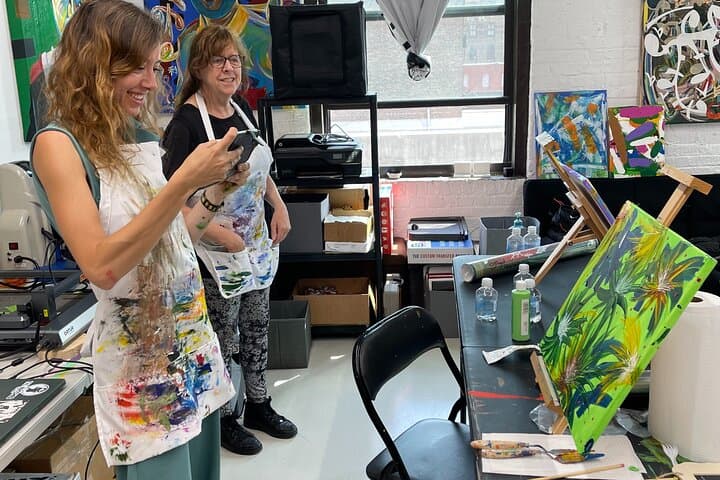 Bronx Palette Knife Abstract Painting Workshop — Small Group NYC Class photo 5