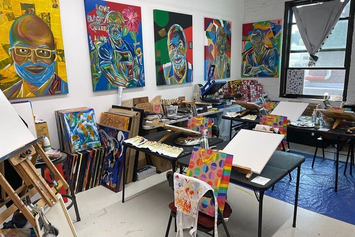 Bronx Palette Knife Abstract Painting Workshop — Small Group NYC Class photo 6