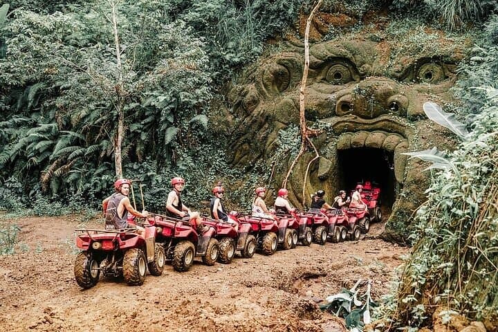 Bali ATV Adventure: Gorilla Cave, Waterfall & Infinity Pool Day Tour