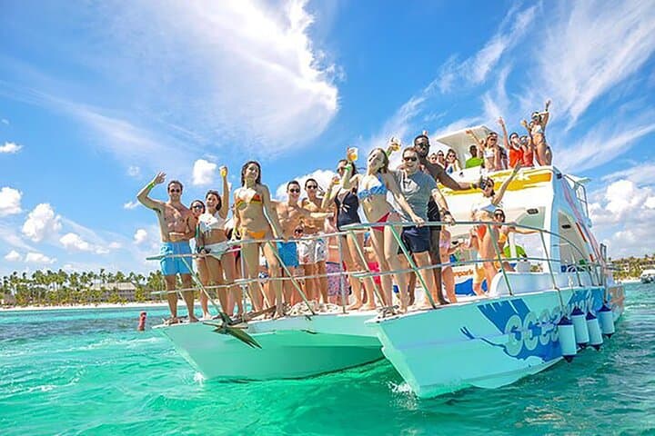 Punta Cana Catamaran Party with Natural Pools & Open Bar