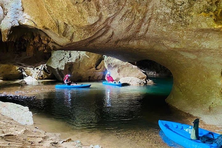 Seven-Mile Cave Kayak and Zipline Adventure near San Ignacio photo 1