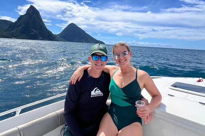 Private Half-Day Boat Charter to Soufrière and the Pitons, St. Lucia