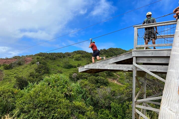 8-Line Zip and Sip in Koloa, Kauai — South Shore Zipline Tour