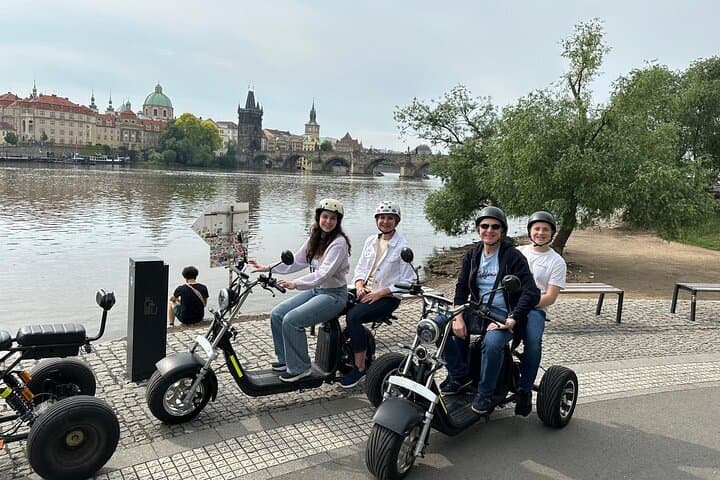 Prague e-Scooter & Trike Tour — Castle Viewpoints and Charles Bridge photo 3