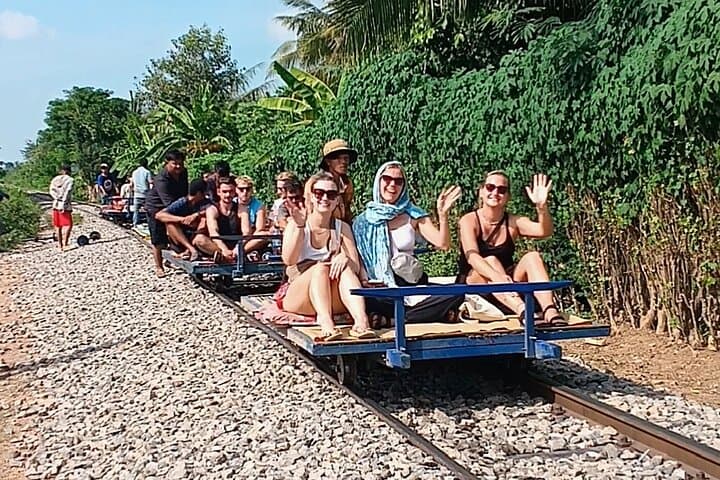 Ride the Last Bamboo Train and Climb Phnom Sampov: Battambang Afternoon Tour