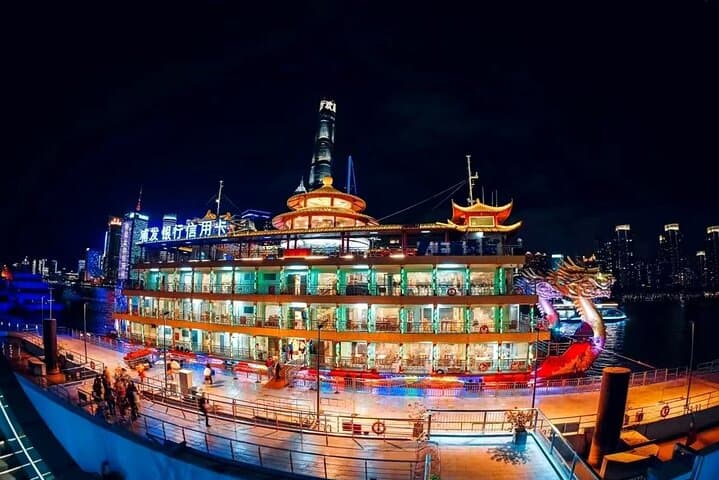 Huangpu River Night Cruise with Buffet Dinner — Shanghai Riverfront Lights photo 3