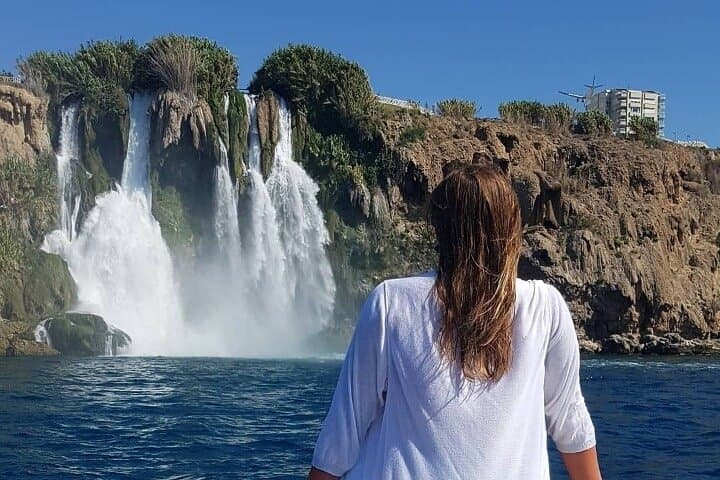 Antalya Waterfall Boat Cruise: Lower Düden Swim, Cave Exploration & Lunch from Kundu photo 6