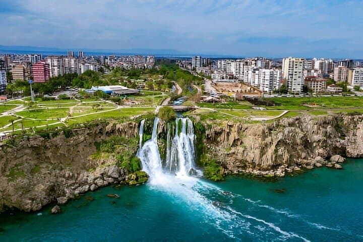 Antalya Waterfall Boat Cruise: Lower Düden Swim, Cave Exploration & Lunch from Kundu photo 4