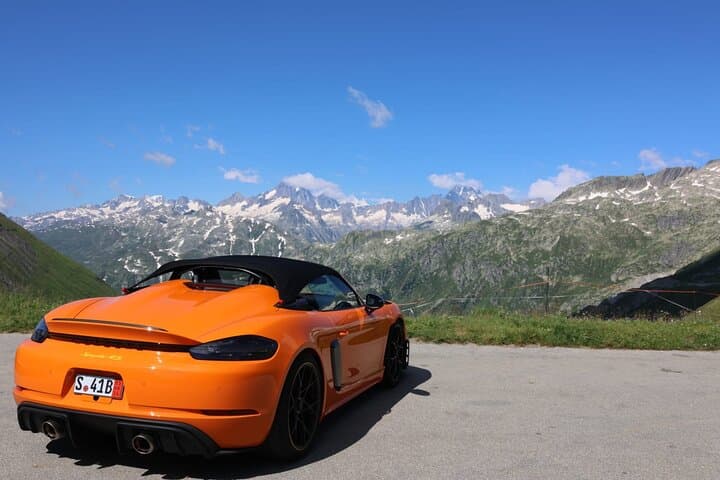 Supercar Alpine Road Trip: Julier & Maloja Passes to St. Moritz