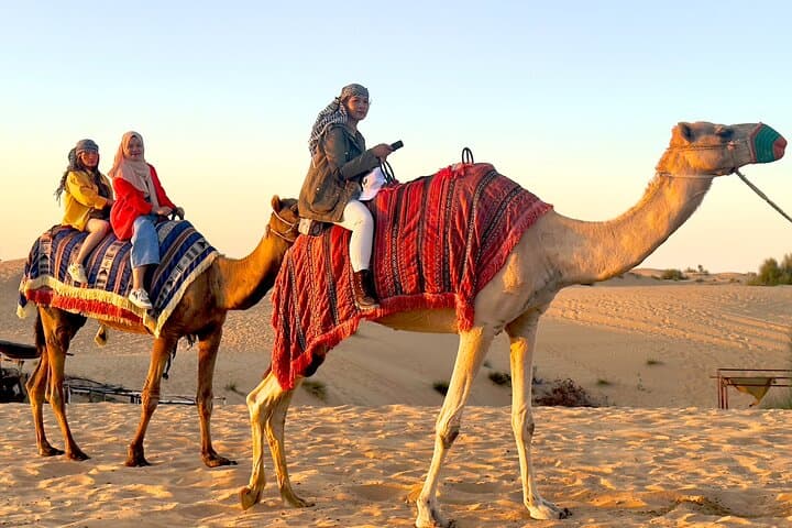 Premium Dubai Desert Safari: Dune Bashing, Sandboarding, Camel Ride & BBQ Experience photo 5