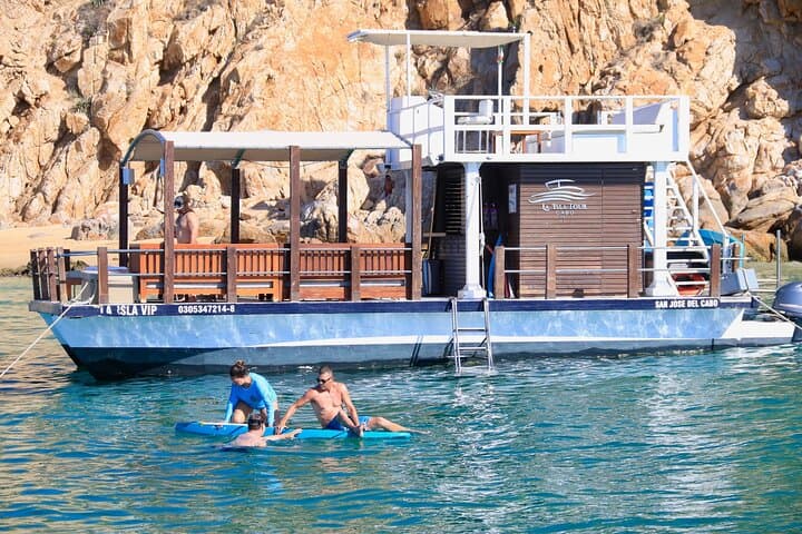 Private Cabo Catamaran Cruise: Snorkel, SUP & Semi-Private Beach with Open Bar photo 3