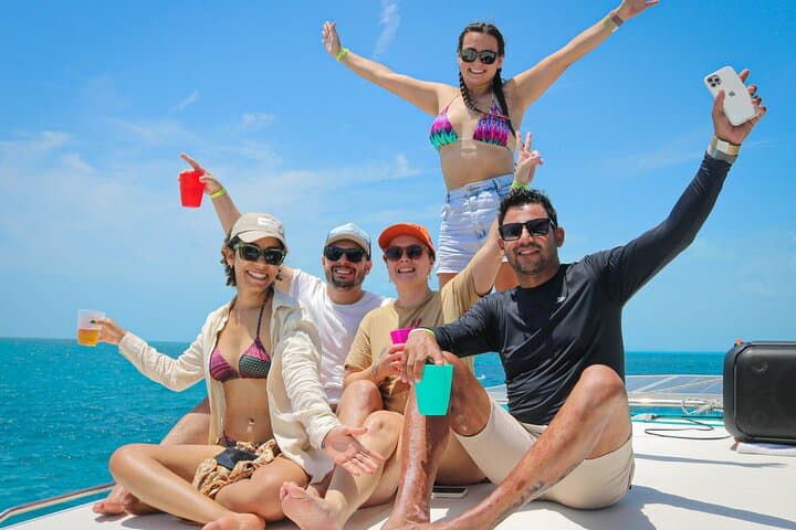 Cancun Private Catamaran Charter — Open Bar, Snorkel El Meco & Isla Mujeres photo 2