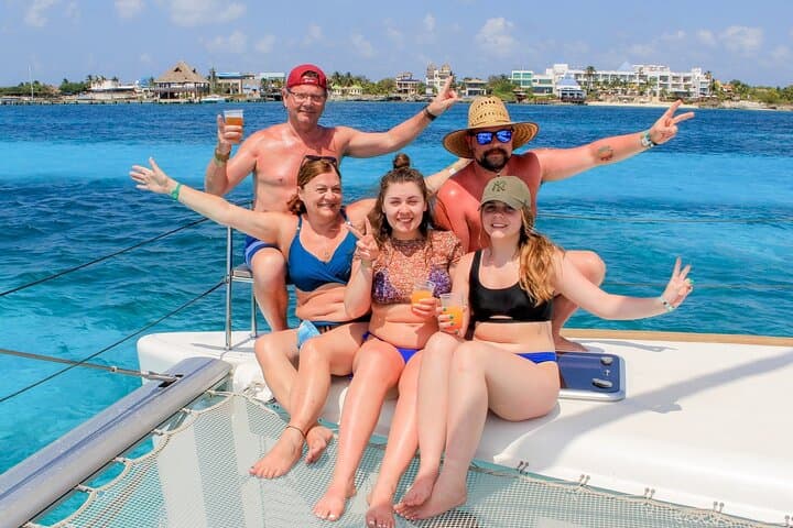Private Cancún Catamaran: 4-Hour Snorkel Cruise at El Meco Reef photo 5