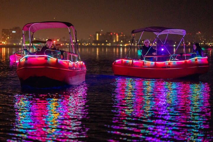 Glow Electric Boat Night Date on San Diego Bay