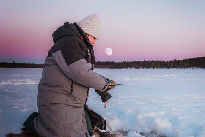Reindeer Farm Visit & Ice Fishing near Levi: Day Experience with Lunch in Lapland photo 3