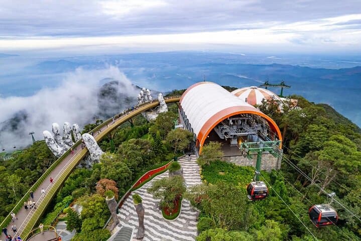 Ba Na Hills & Golden Bridge: Full-Day Guided Tour with Marble Mountain from Da Nang photo 4
