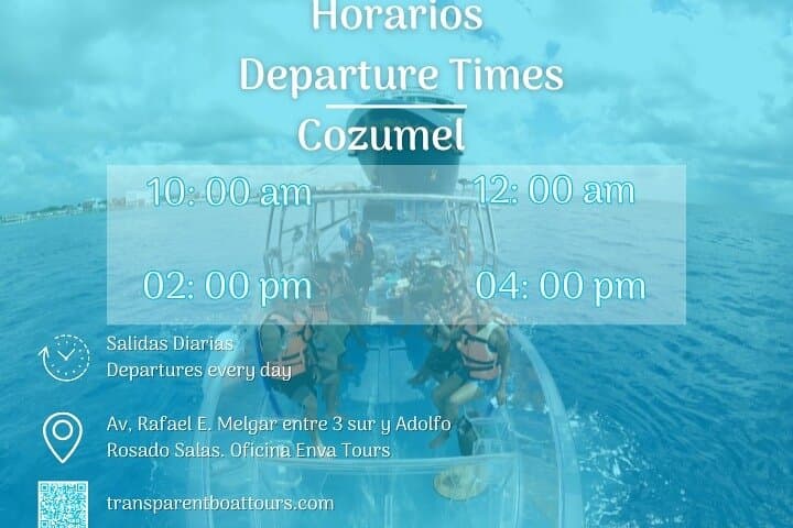 Transparent Boat Snorkel in Cozumel: See the Reef from a Glass-Bottom Tour with Tequila Tasting photo 4