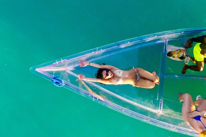 Transparent Boat Tour Antigua: Reef Explorers Glass-Bottom Experience & Beach Stop photo 3