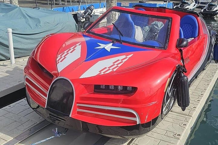 Drive a Jet Car in San Juan Bay: Bugatti-Style Water Jet Car Rental photo 3