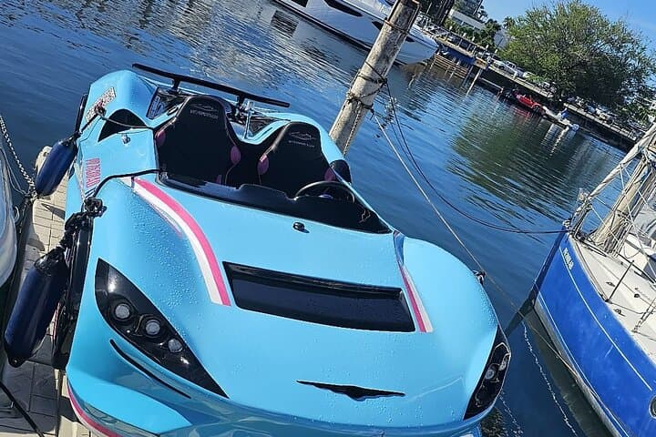 Jet Car Rental in San Juan: Blue McLaren Watersports Experience in San Juan Bay photo 4