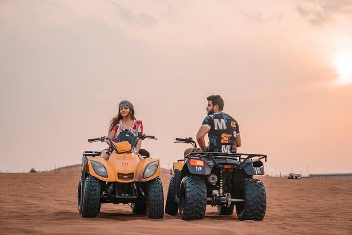 Dubai Desert Sunset Safari: Camel Ride, Sandboarding & BBQ Bedouin Camp photo 2