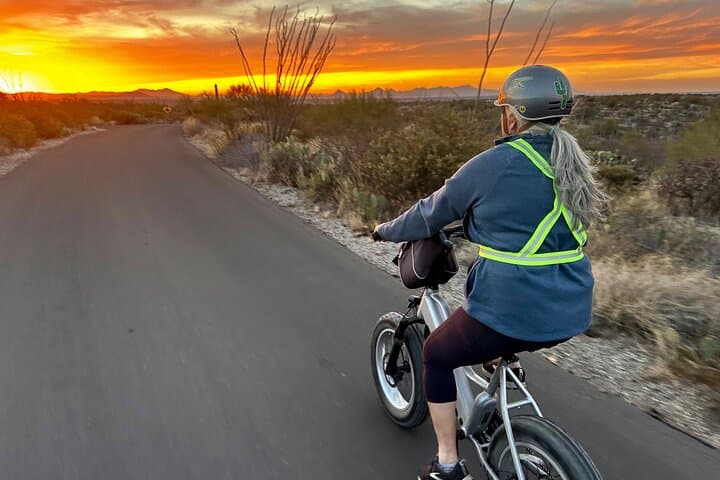 Sunset E-Bike Tour in Saguaro National Park East — Guided Desert Sunset Ride photo 1