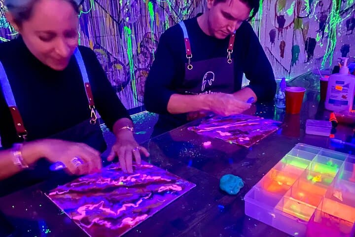 Glow Painting NYC: Paint-in-the-Dark UV Art Class Experience photo 5