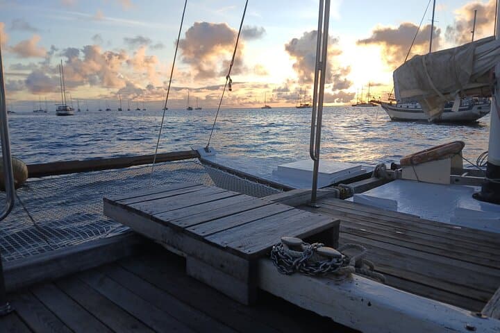 Sunset Sailing on Tahiti's Lagoon: Private Double-Canoe Experience photo 5