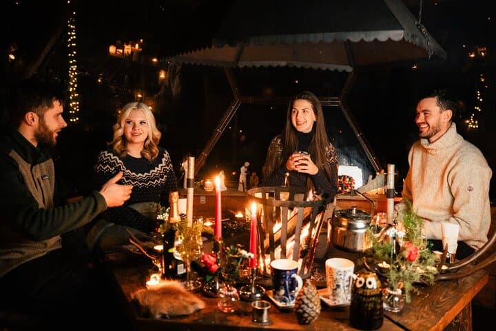Glass Igloo Campfire Dinner Under the Northern Lights Near Rovaniemi photo 5