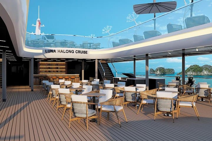 Luna Halong Day Cruise: Luxury Sightseeing to Sung Sot Cave and Ti Top Island photo 4