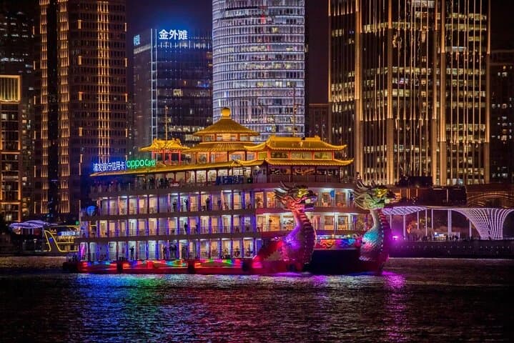 Huangpu River Night Cruise with Buffet Dinner — Shanghai Riverfront Lights