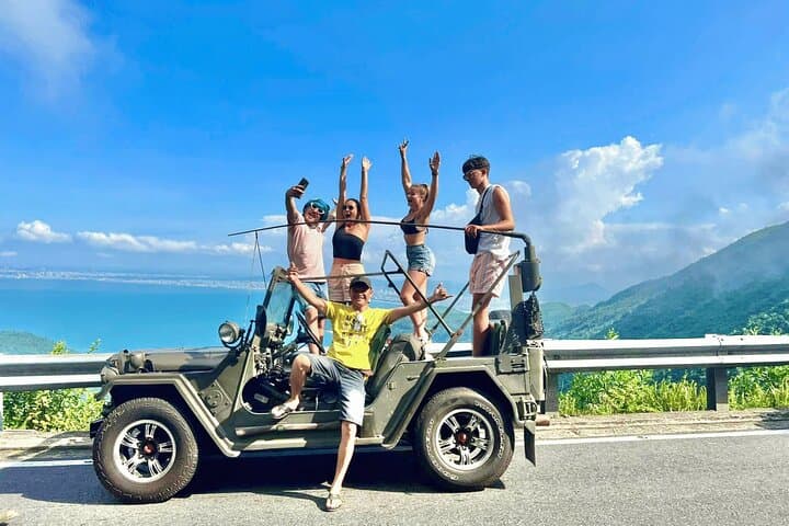 Hai Van Pass Open-Top Jeep: Hue to Hoi An Coastal Drive & Marble Mountains photo 1