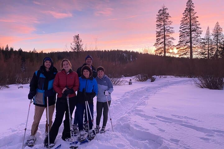 Lake Tahoe Sunset Snowshoe Trek: Winter Trails and Alpine Views