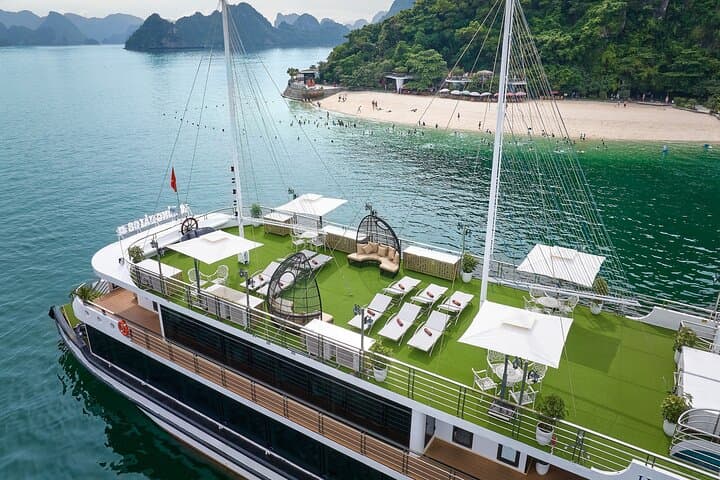Halong Bay Hercules Premium Day Cruise: Sung Sot Cave, Luon Cave & Titov Island photo 1
