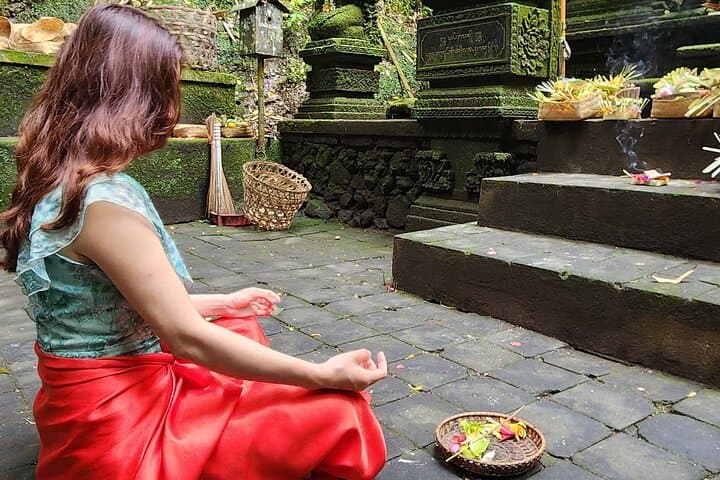 Balinese Melukat Private Holy Water Purification at Sebatu Temple Ubud photo 5