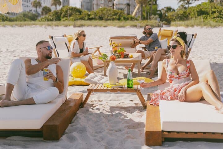 Private Riviera Suite Beach Lounge and Picnic Setup on South Beach Miami photo 5