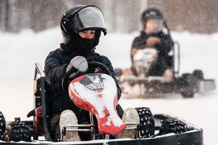 Ice Karting in Rovaniemi — Lapland Winter Park Ice Racing Experience