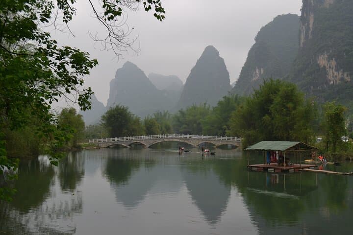 Li River Cruise & Yulong Bamboo Rafting — Sunset on Cuiping Hill (Guilin to Yangshuo) photo 4