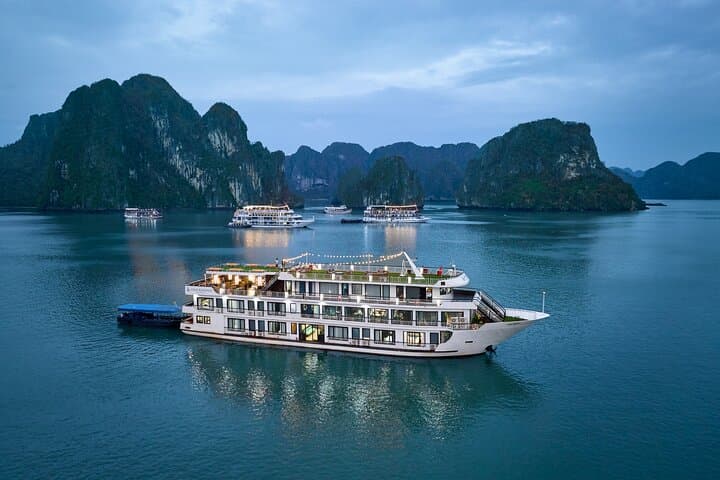 Aqua Elegance 2-Day Halong Bay Cruise: Surprising Cave, Titov Island & Kayak