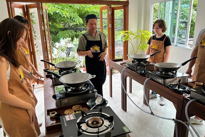 Market-to-Kitchen: Bangkok Thai Cooking Class & Tuk Tuk Ride at Prannok photo 3