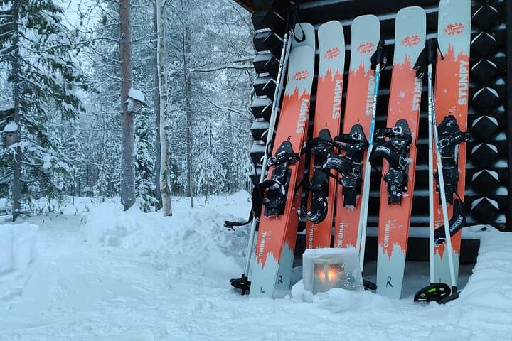 Sliding Ski Adventure in Pyhä–Luosto National Park: Private Guided Arctic Backcountry Tour