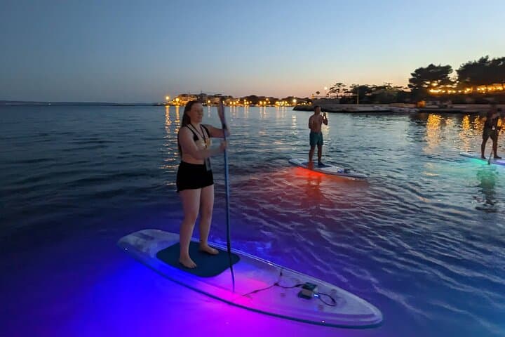 Transparent SUP Glow Tour in Split: Night Paddle on LED Boards photo 6