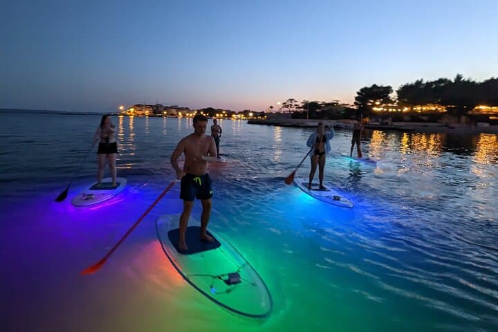Transparent SUP Glow Tour in Split: Night Paddle on LED Boards photo 2