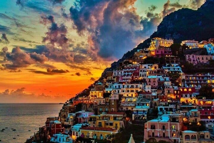 Golden Evening Drive Along the Amalfi Coast: Positano Sunset from Sorrento photo 3