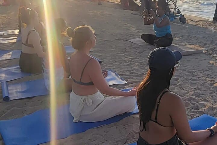 Sunset Yoga Beach Class in Puerto Rico — San Juan Evening Practice photo 3