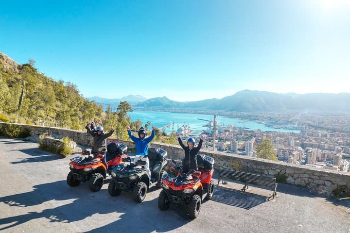 Palermo Quad Tour: Coastline to Monte Pellegrino with Cannoli Stops
