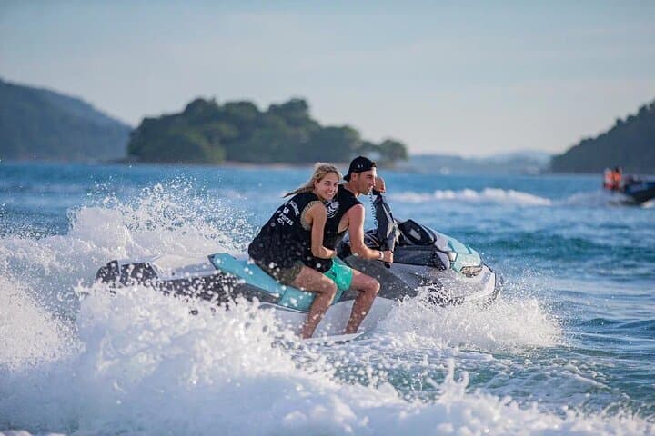 Scenic 9-Island Jet Ski Adventure from Phuket — Monkey Island & Snorkel Stops
