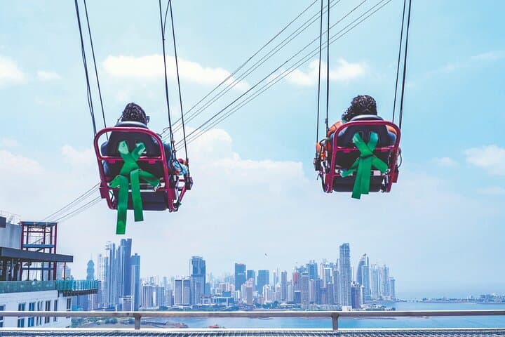 Sky-High Swing Over Panama City: Rooftop Views and Urban Adrenaline